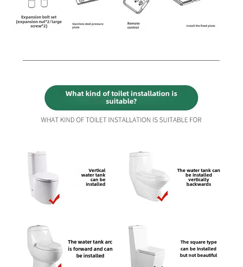 Smart Bidet Seat with Temperature Controlled Water and Drying