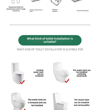 Smart Bidet Seat with Temperature Controlled Water and Drying