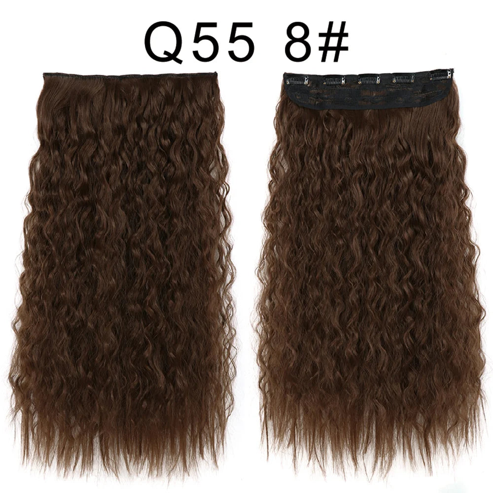 Long Clip In Hair Extensions for Length and Volume 22 Inch