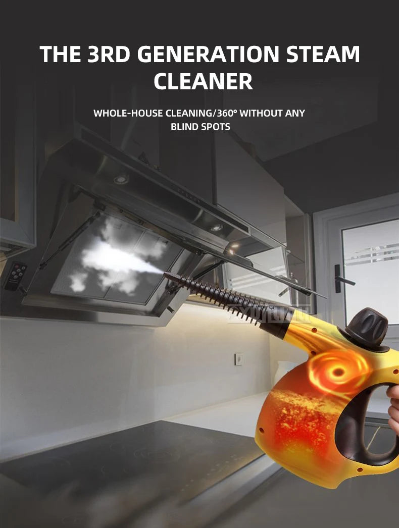 Powerful Steam Cleaning Machine 450ml Water Tank with Adjustable Nozzle