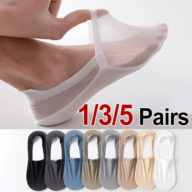 Lightweight Socks With Silicone Non Slip Grip For Sneakers And Loafers