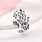925 Silver Blue Enamel Fatima Hand Charm - DIY Jewelry Beads for Charm Bracelets