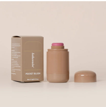 Pink Beauty Multi-use Blush Stick For Lips Cheek Long-lasting Hydrating Highlights Brighten Soft Natural Flush Cream Blush Stick