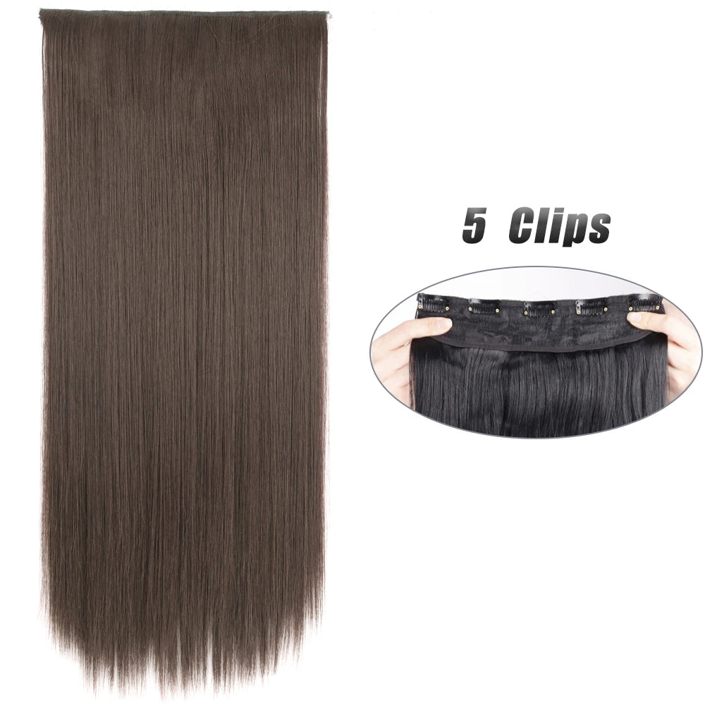 Voluminous Clip-In Hair Extensions 80cm For Fuller Long Hair Look
