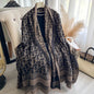 Golden Silk Blend Shawl Wrap for Women Long Scarf