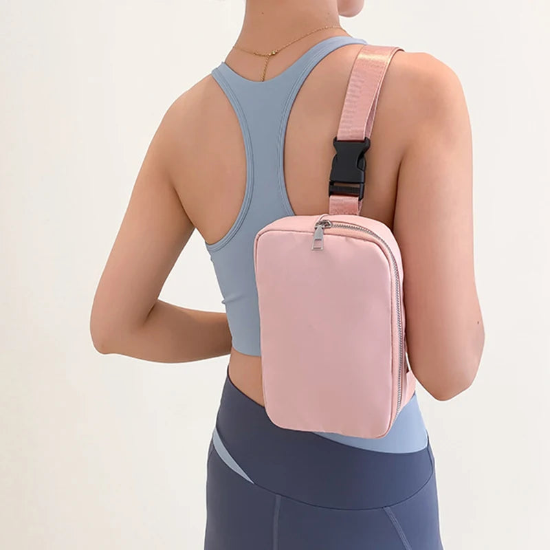 Water-Resistant Belt Bag with Adjustable Strap for Travel and Workouts