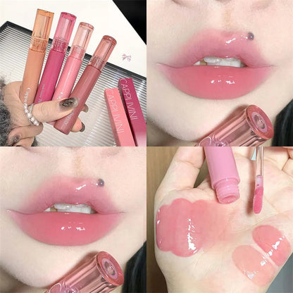 Hydrating Lip Gloss with Glassy Shine for Everyday Wear Rich Color