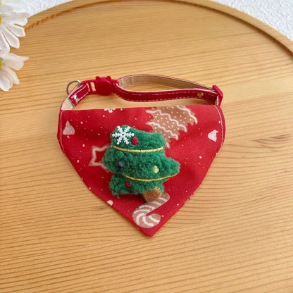 Cat Bow Tie Collar With Bell In Soft PP Cotton Adjustable For Festive Wear