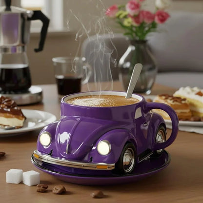 Handmade Beetle Shaped Mug with 321 Ml Capacity for Beetle Lovers Gift