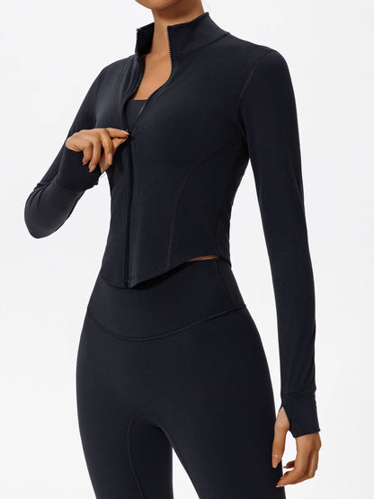 Ultra-Soft Fabrics Casual Tight Sports Jackets Women Zipper Yoga Clothes Quick-Dry Long Sleeve SPORTSWEAR REVOLUTION