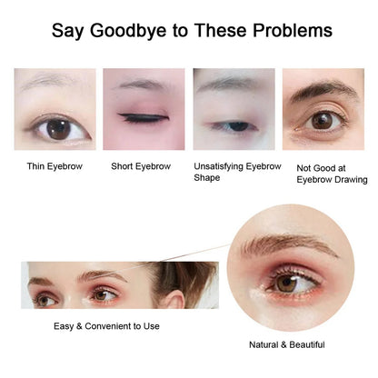 Women’s 6D Eyebrow Tattoos Stickers Waterproof Hair-Like Brow Grooming Shaping