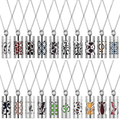 Women’s Stainless Steel Aromatherapy Diffuser Necklace For Essential Oils