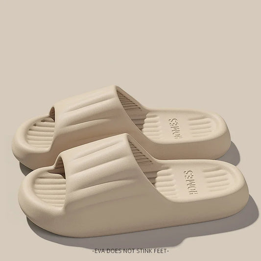 New Home Cloud Slippers Women Men Sandals Soft EVA Slides Beach Flip Flops Couples Bathroom Non-Slip CLOUD COMFORT