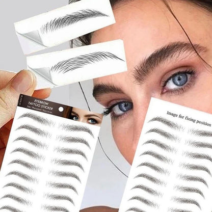 Women’s 6D Eyebrow Tattoos Stickers Waterproof Long Lasting Hair Like Brows