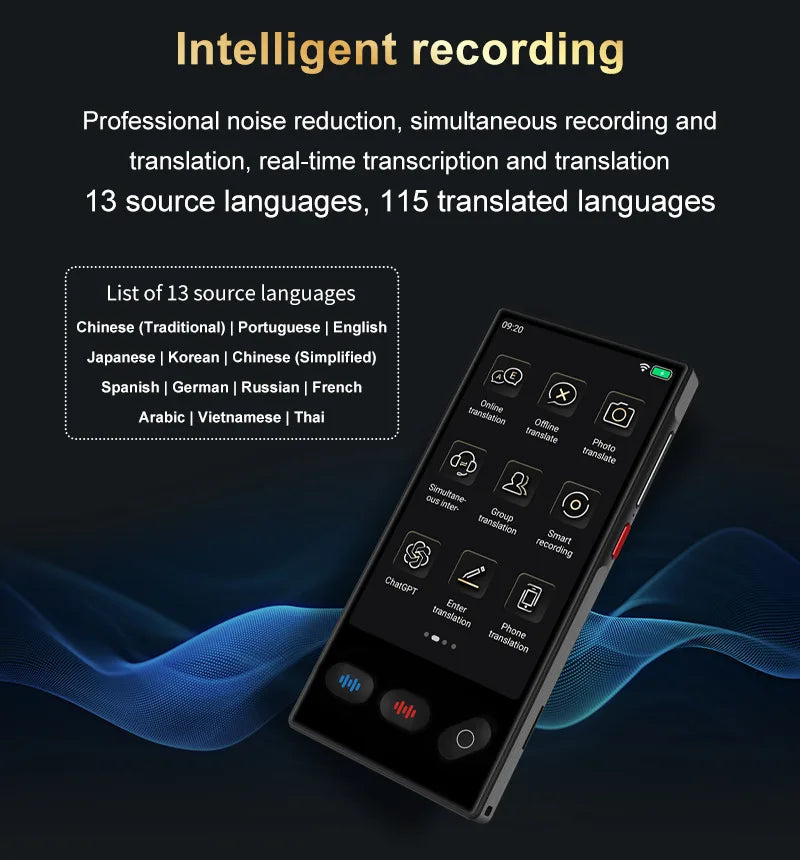 Portable Real Time Voice Translator For Travel 12 Offline Languages