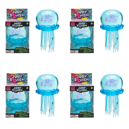 NeeDoh Jellyfish and Cube Plastic Squish Toy For Stress Relief and Sensory Play