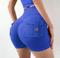 Sexy Yoga Shorts for Women, High Waisted Sports Pants, Fitness Shorts