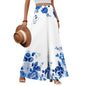 Women's Polyester Palazzo Pants With Pockets And High Waist And Wide Leg Flowing Silhouette