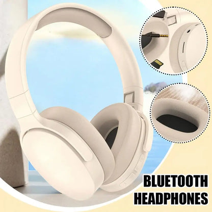 Over Ear Bluetooth Headphones PVC Wireless ANC Deep Bass And Long Battery Life