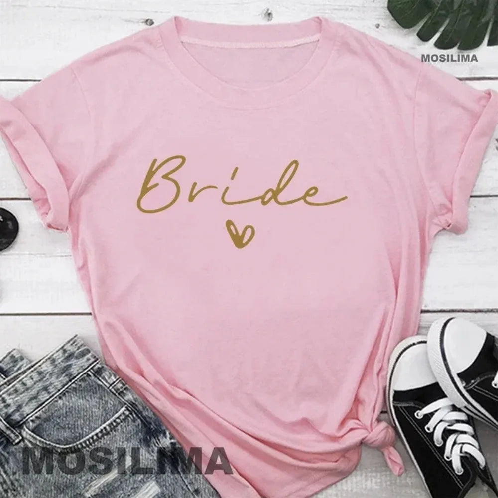 Women’s Luxe Team Bride Shirts - Bachelorette Party Bridesmaids Wedding Female Tops