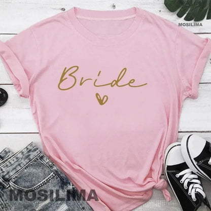 Women’s Luxe Team Bride Shirts - Bachelorette Party Bridesmaids Wedding Female Tops