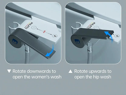 Bidet toilet attachment with sprayer