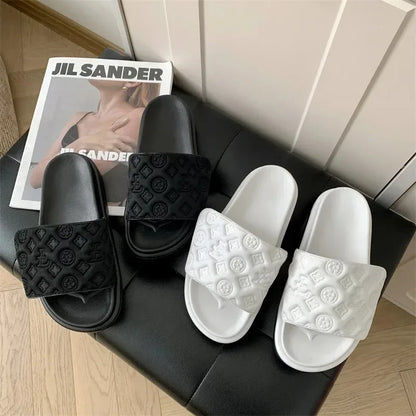 Breathable Canvas Slip On Sandals With Adjustable Strap And Cushioned Footbed For All Day Comfort
