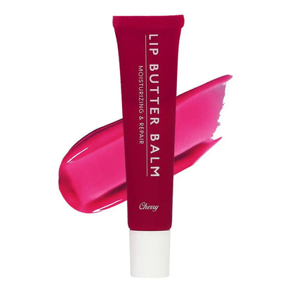 Crystal Lip Butter Balm - Moisturizing Jelly Oil Lipgloss with Brown Sugar Cherry Pink Tints
