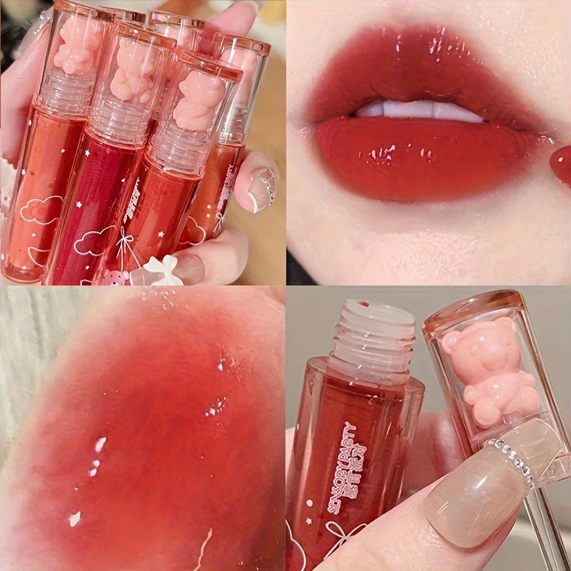 Mirror Lip Gloss Pearl Shine Long-Wear Waterproof Hydrating Non-Sticky