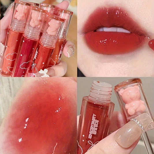 Mirror Lip Gloss Pearl Shine Long-Wear Waterproof Hydrating Non-Sticky