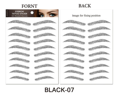 Women’s 6D Eyebrow Tattoos Stickers Waterproof Hair-Like Brow Grooming Shaping