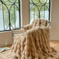 Luxury Faux Fur Rabbit Fur Thickened Blanket, Winter Soft Blanket Throw for Home Bed Sofa Cover 100X150cm 150X200cm 200X230cm