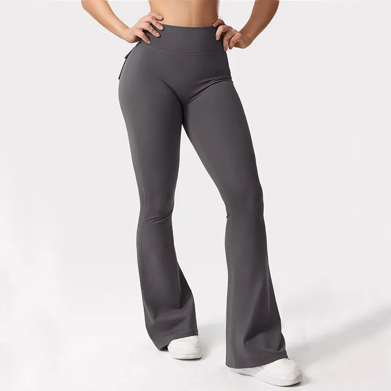 Wide Leg Yoga Leggings with Pockets for Comfortable Active Wear