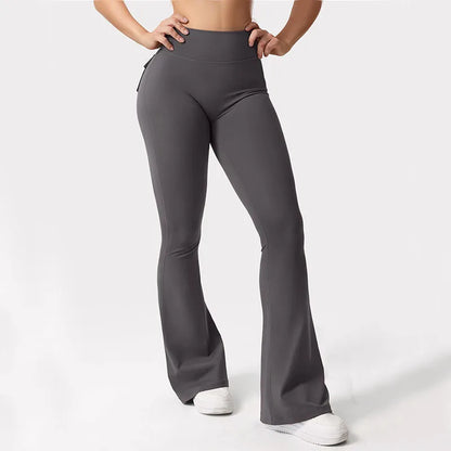 Wide Leg Yoga Leggings with Pockets for Comfortable Active Wear
