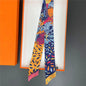 NEW 2026 Long Scarf for Women Narrow Ribbon Headband Female Neckerchief Handle Bag Band Bandana Hair Tie Accessories