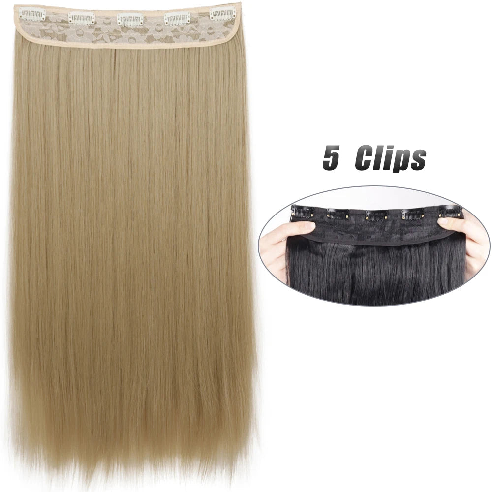 Wavy Clip In Hair Extensions Five Clip Set for Fuller Waves