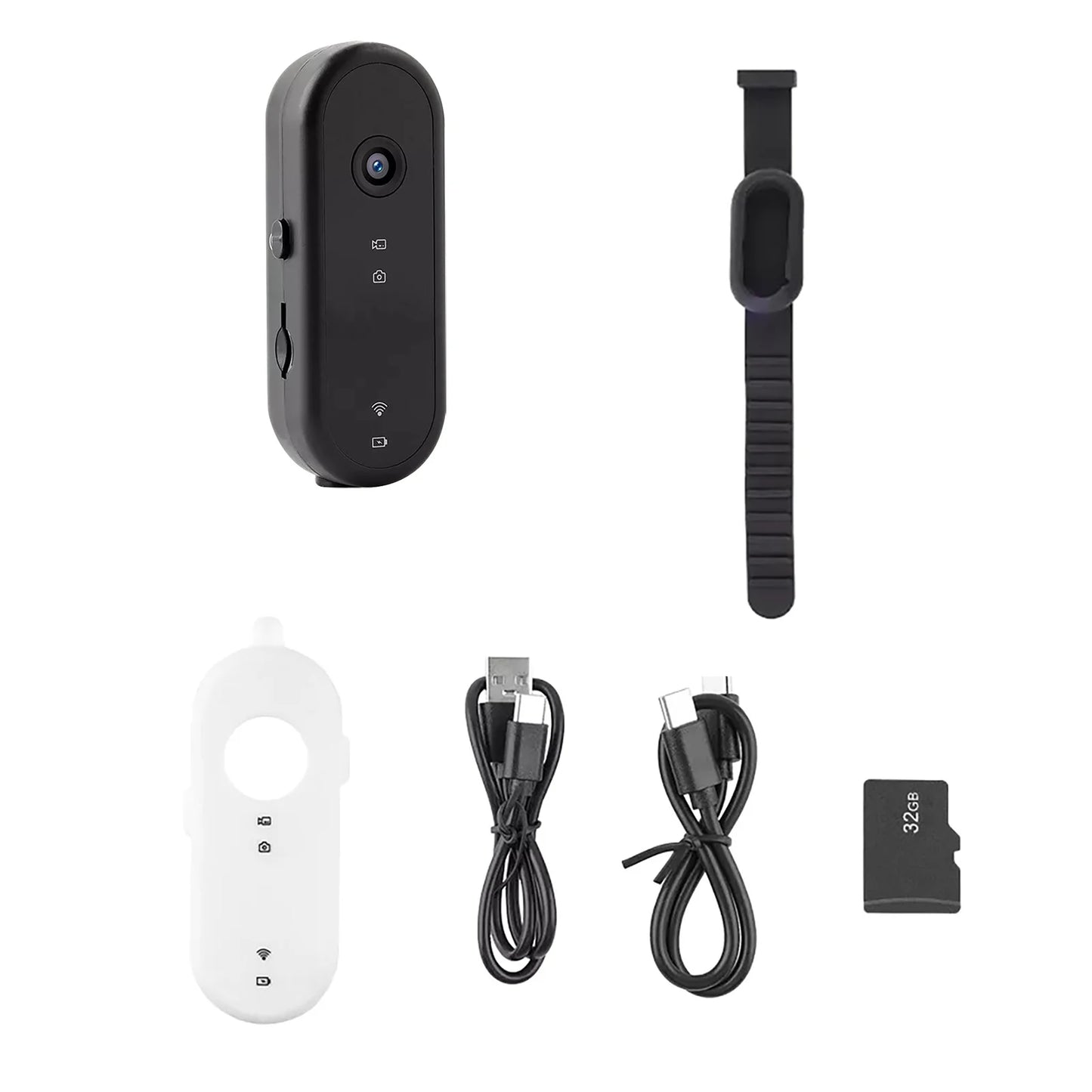 2-in-1 Pet Camera Collar - The ultimate fusion of pet POV and home security. Wireless Pet Dog Cat Collar Camera 120 Degree Wide Angle Pet Sports Action Camera Monitor For Video Records Indoor Outdoor 32GB