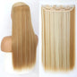 Heat-Resistant Clip-In Hair Extensions Five Clips for Dark Hair