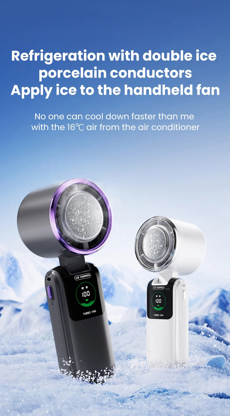 Portable Neck Fan 100 Speed Adjustable Mini Electric Outdoor Handheld