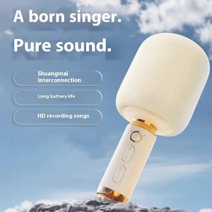 Wireless Karaoke Microphone with 6W Speaker for Home Entertainment
