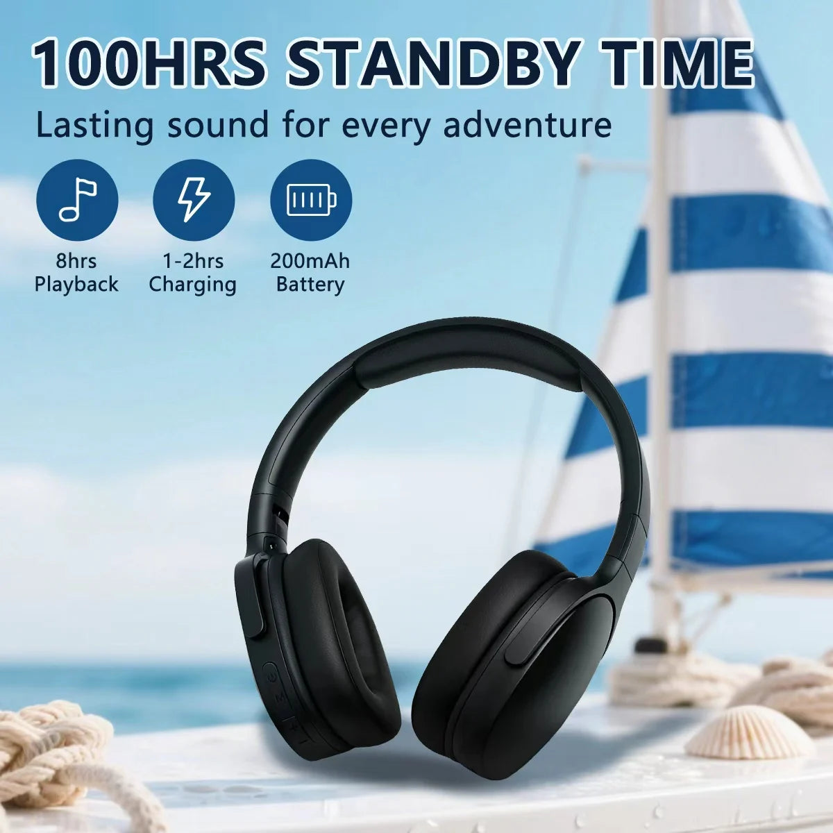 Wireless headset with app controls for music and gaming