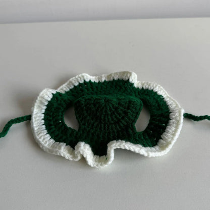 Soft Hat Hand-Crocheted with Elastic Fit for Cats Photo Prop