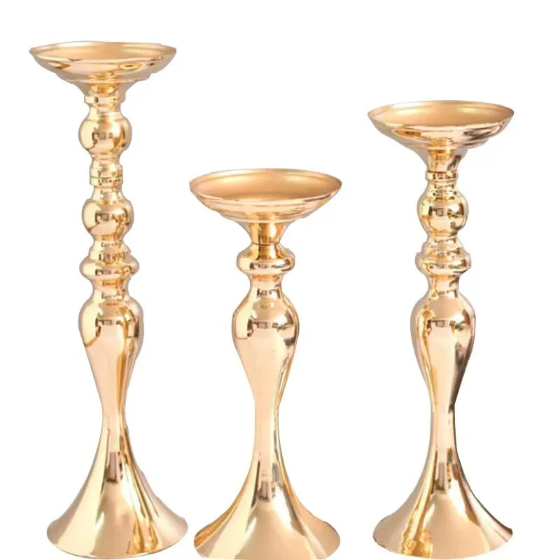 Gold Metal Candle Holder Lantern Centerpiece For Weddings At Home