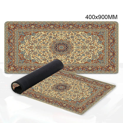 Luxury Persian Carpet Mouse Pad Large Persian Pattern MousePad Game Desk Accessories Computer Desk Mat Bedroom Floor Mat Persian Carpet