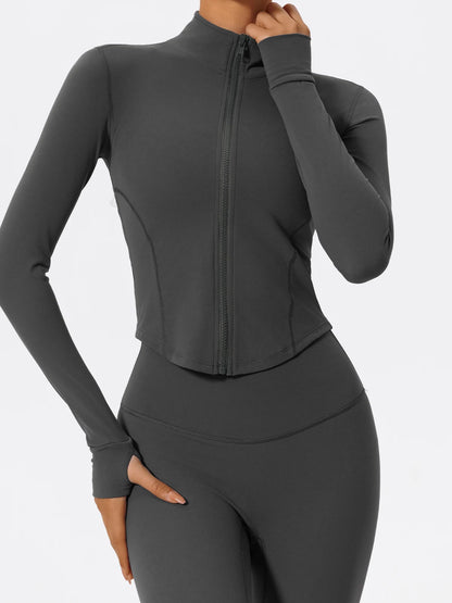 Ultra-Soft Fabrics Casual Tight Sports Jackets Women Zipper Yoga Clothes Quick-Dry Long Sleeve SPORTSWEAR REVOLUTION
