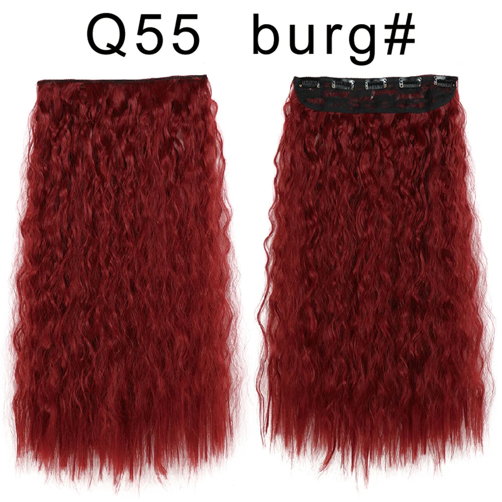 Long Clip In Hair Extensions for Length and Volume 22 Inch