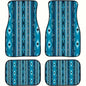 4Pcs Bohemian Car Floor Mats Rubber Back Heavy Duty Persian Carpet Dirty Resistant Car Decoration Car Floor Protector Rugs