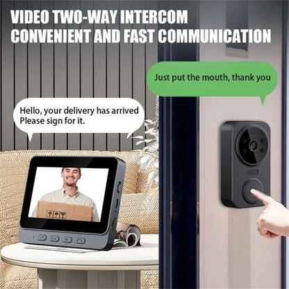 Wireless video doorbell camera with two-way audio