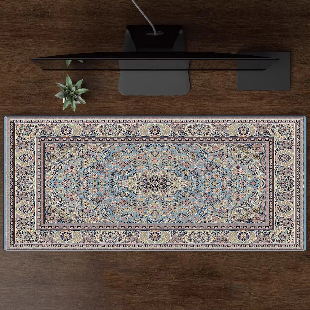 Luxury Persian Carpet Mouse Pad Large Persian Pattern MousePad Game Desk Accessories Computer Desk Mat Bedroom Floor Mat Persian Carpet
