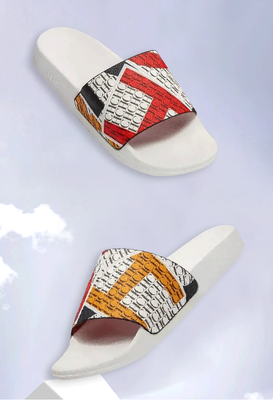 Soft Women Beach Slippers With Letter Print Design For All Day Wear And Resort Style